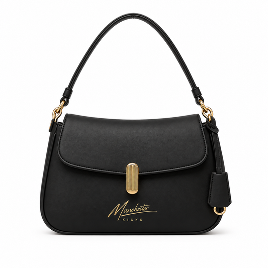 Noiré – Matte Black Luxury Shoulder Bag