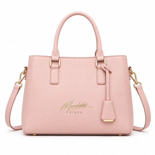 Roselle – Blush Pink Premium Top Handle Handbag