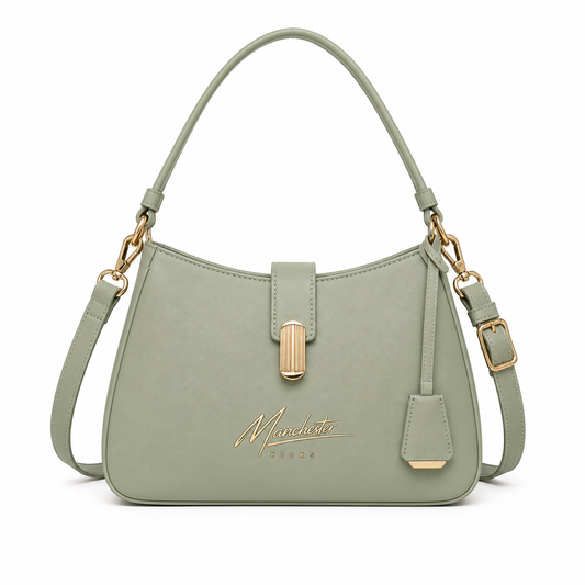 Solene – Sage Green Premium Hobo Shoulder Bag