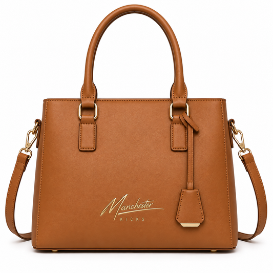 Verona – Caramel Tan Premium Top Handle Handbag